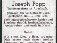 Popp Joseph 10.10.1887-10-.06.1938