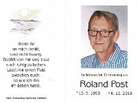 Post Roland 15.05.1959 - 06.12.2019