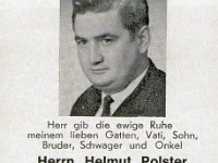 Poster Helmut 23.05.1939-07.10.1973