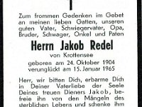 Redel Jakob 24.10.1904 - 15.01.1965