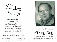 Regn Georg 30.05.1932 - 06.12.2015