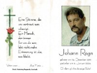Regn Johann 24.12.1953 - 04.01.2004