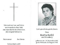 Reihl Berta 29.12.1911 - 24.08.1998 SB