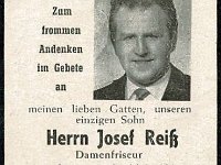 Reiss Josef 24.05.1931 - 28.6.1957