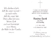 Santl Rosina geb. Ploetz - 11.03.1911 - 23.11.1993