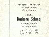 Schreg Barbara 08.12.1890-03.10.1969
