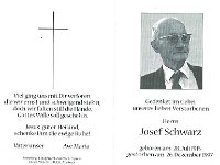 Schwarz Josef 28.07.1915 - 26.12.1997 SB