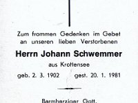 Schwemmer Johann 02.03.1902-20.01.1981
