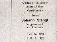 Stangl Johann 24.10.1904-19.05.1972