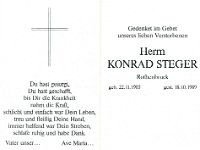 Steger Konrad 22.11.1905-18.10.1989 SB
