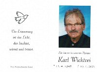 Wichtrei Karl 11.04.1948 - 10.01.2021