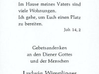 Wimpflinger Ludwig Pfarrer 17.10.1907-20.01.1977