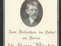 Winter Hans Dr. 11.04.1853-17.11.1931