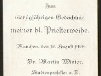 Winter Martin Dr. Priesterweihe 12.08.1926