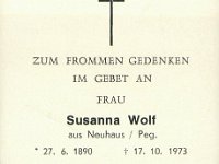 Wolf Susanna 27.06.1890-17.10.1973